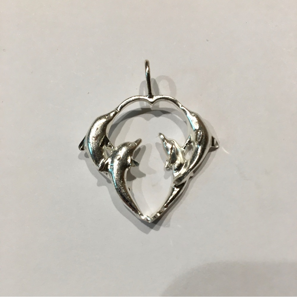 Dolphins Sterling pendant